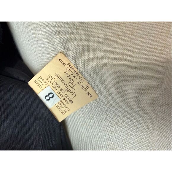 Vintage Designer Leather Dress 1980s Vakko New York Alt Goth Grunge 90s - Picture 10 of 11